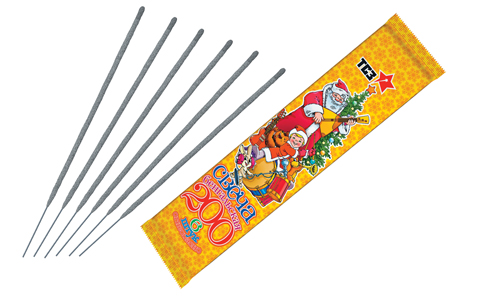  Бенгальские свечи 6 шт 200 мм в пакете  в Нягани