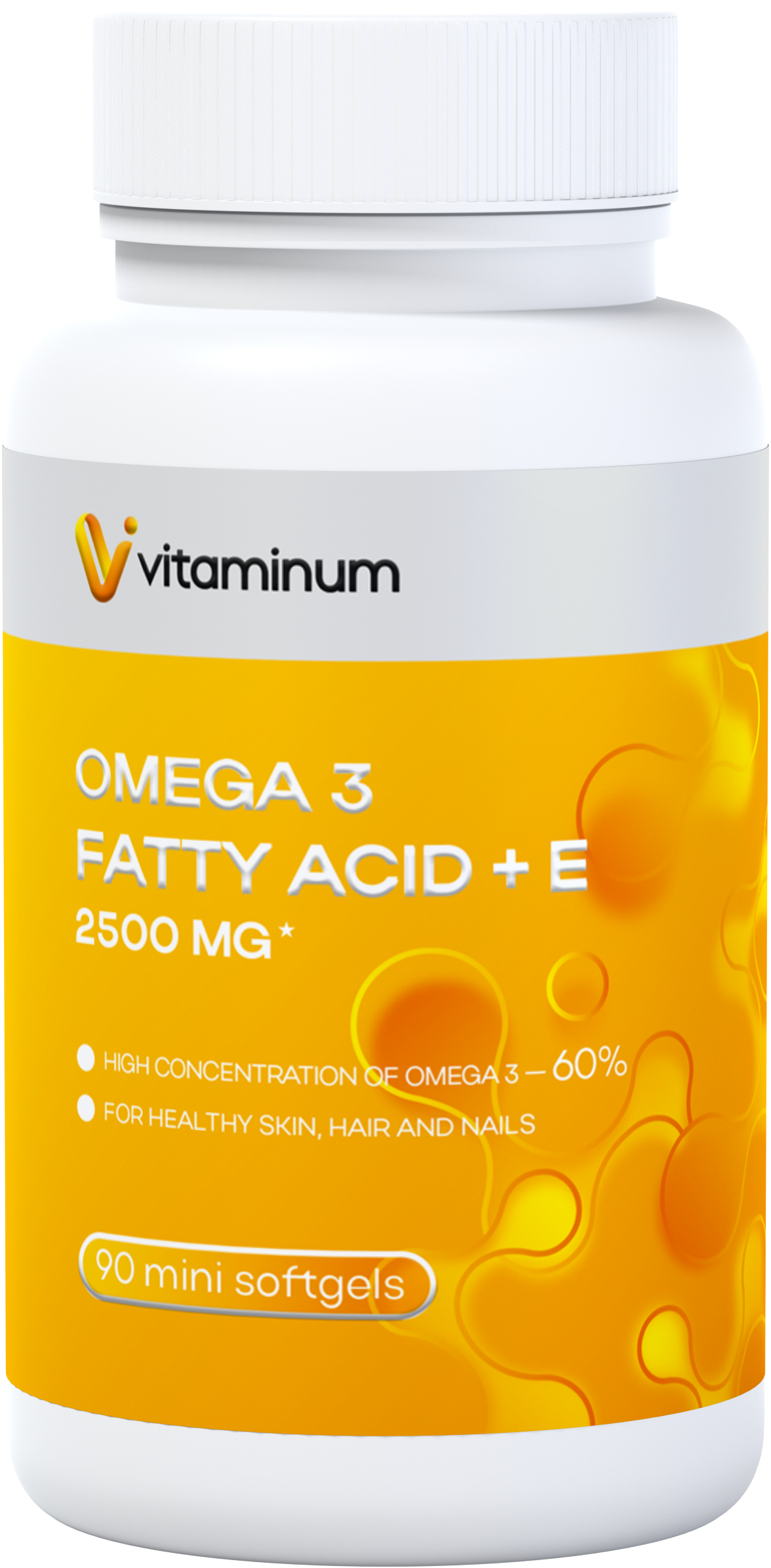  Vitaminum ОМЕГА 3 60% + витамин Е (2500 MG*) 90 капсул 700 мг   в Нягани